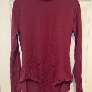 Balera Burgundy Long Sleeve Bodysuit